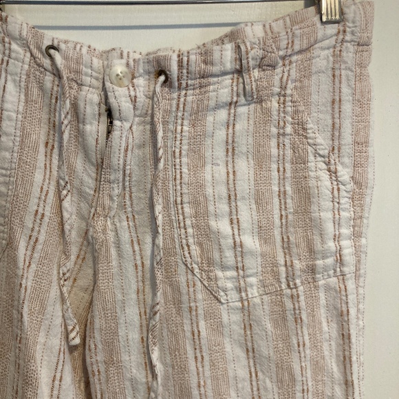 Just Living Linen / Cotton Striped Pants / S - Picture 3 of 5